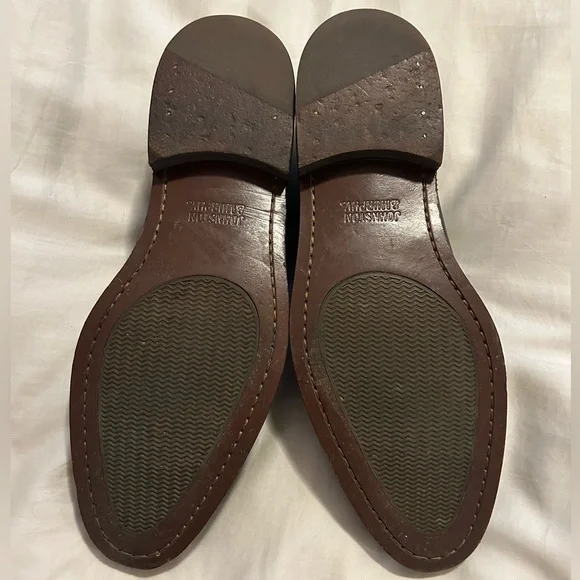 Johnston & Murphy men’s black wingtip Oxford dress shoes size 10! - Picture 6 of 6